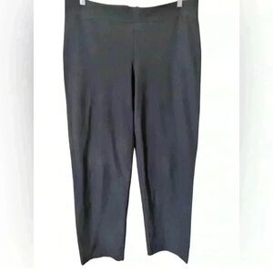 Eileen Fisher Stretchy Straight-Leg Pants Gray